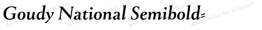 Goudy National Semibold字体转换